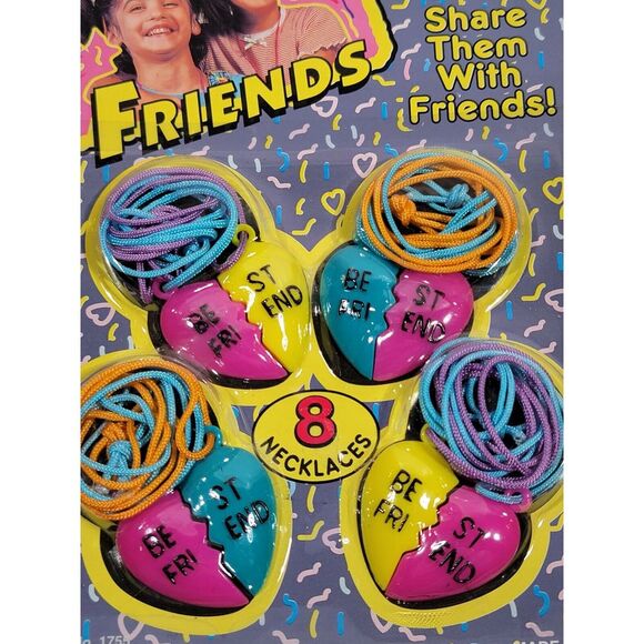 Vintage JA-RU Necklace Hearts Best Friends Jewelry 1995 # 1755 - Picture 11 of 14